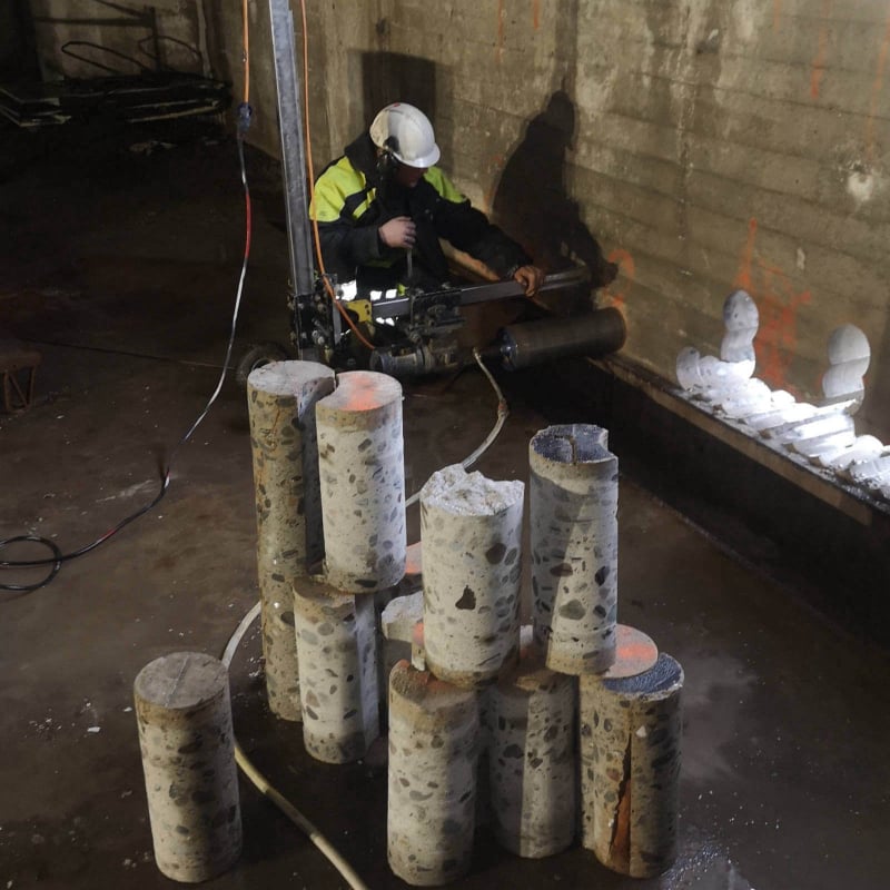 Betongborrning i Halden