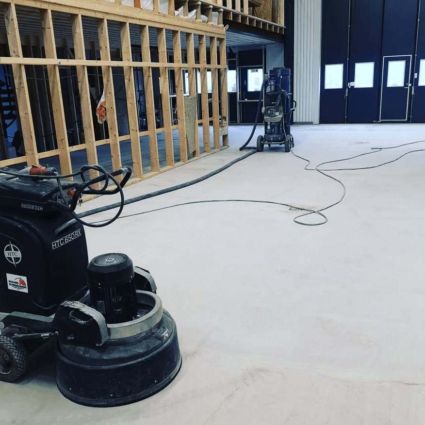 Renovering av betonggolv med slipning