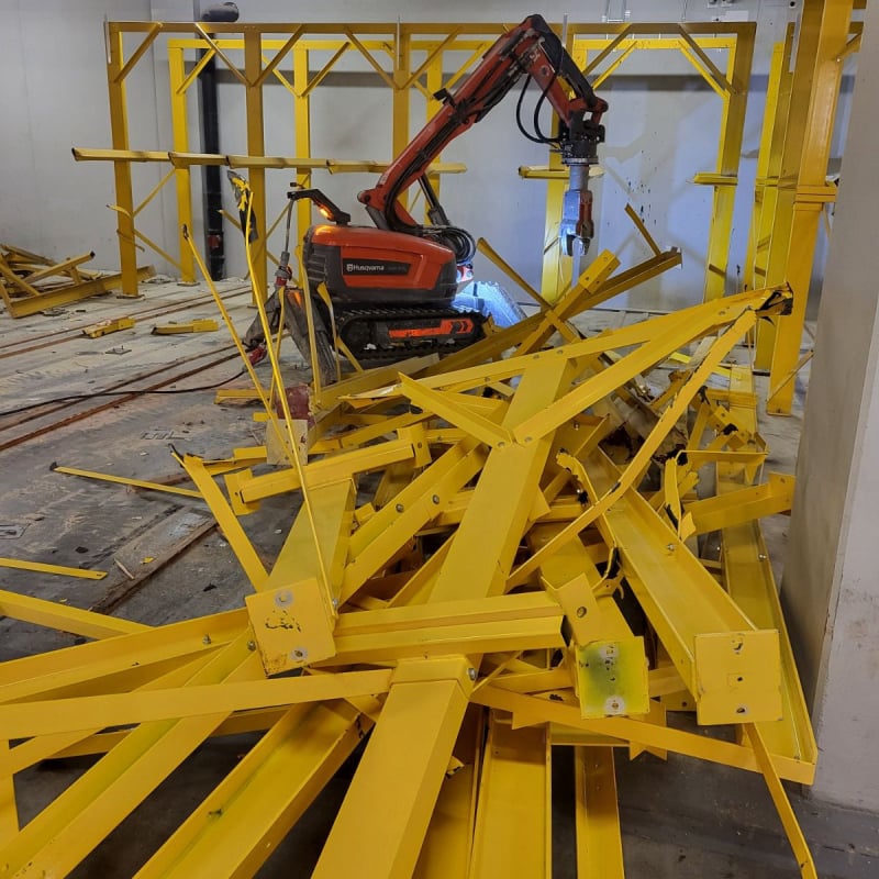 Rivning av stålkonstruktioner i Oslo