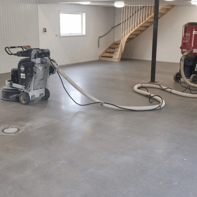 Betongslipning och polering av garage